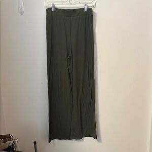 Dark Green Knit Pants